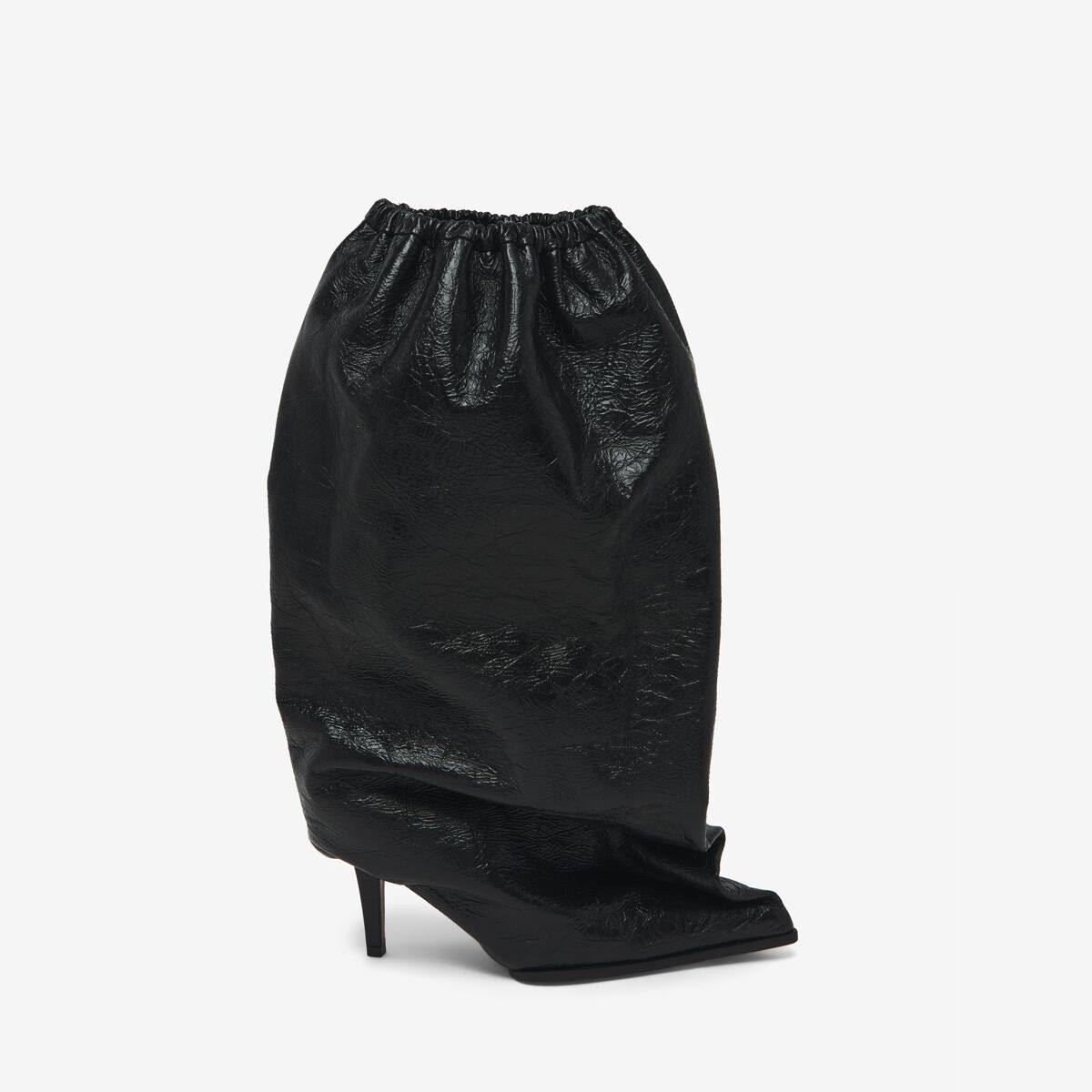 Alexander McQueen Women's Black Bag Boot - 7.5 (Calf Leather)